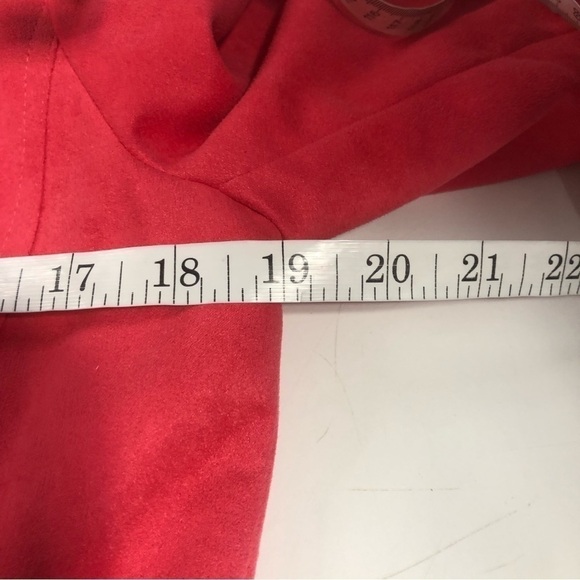 Tanjay Petites Bright Pink Faux Suede Blazer Jacket, size 6P - Picture 9 of 10